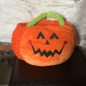 Halloween Plush Pumpkin Candy Basket 🎃